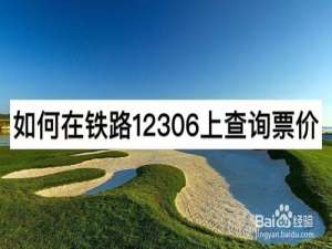 说说6怎么在铁路12306查询票价。
