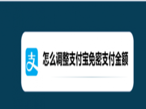 说说6支付宝免密支付金额怎么调整。