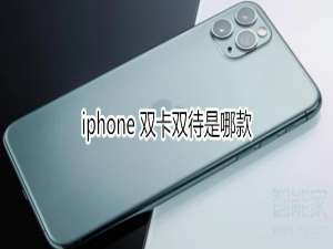 说说6iphone双卡双待是哪一款。