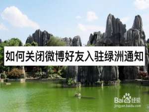 说说6怎么关闭微博好友入驻绿洲通知。