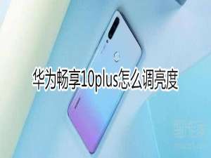 说说6华为畅享10plus如何调亮度。