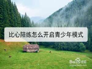 说说6比心陪练青少年模式怎么设置。