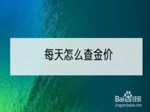 说说6支付宝怎么查看黄金金价格。