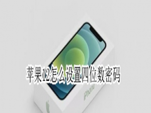 说说6iPhone12怎么设置四位数密码。