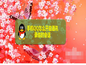 说说6手机QQ通讯录临时会话功能在哪设置。