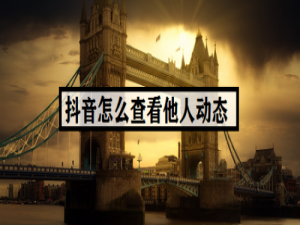 说说6抖音别人的动态怎么查看。