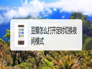 说说6豆瓣app在哪设置定时切换夜间模式。