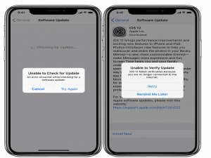 通过OTA升级iOS 12.0.1却失败，原因无非是这些