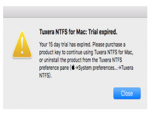 Tuxera NTFS for Mac软件试用期结束还能用吗