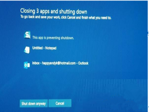 Win10关机时遇到程序阻止