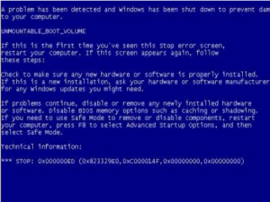 win10系统0x000000ed蓝屏怎么办。