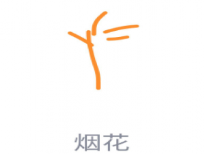 我来分享QQ画图红包烟花怎么画。