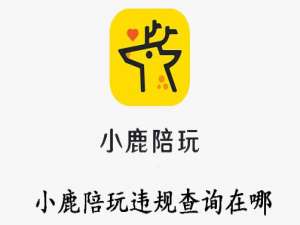 我来分享小鹿陪玩违规查询在哪。