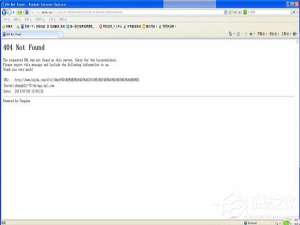 我来分享WinXP系统电脑出现404