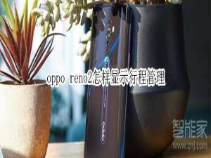 我来分享oppo reno2如何显示行程管理。