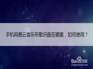 我来分享网易云音乐听歌识曲如何使用。