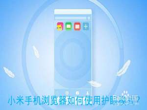 我来分享小米手机浏览器护眼模式在哪打开。