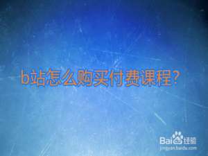 我来分享b站付费课程怎么买。