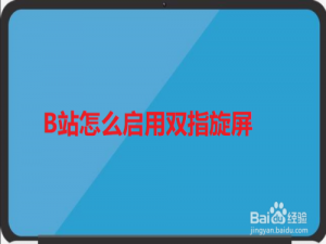 我来分享B站在哪打开双指旋屏功能。