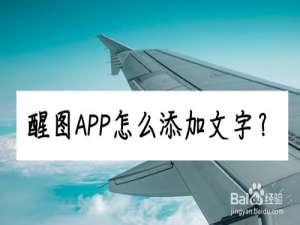 我来分享醒图app如何添加文字。