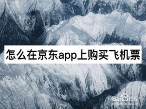 我来分享京东怎么买飞机票。