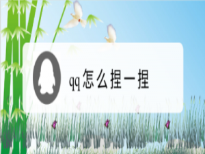我来分享qq捏一捏怎么打开。