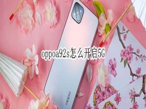 我来说说oppoa92s如何设置5G网络。