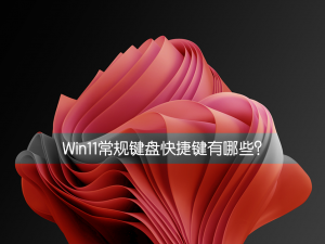 我来说说Win11常规键盘快捷键有哪些（Win11键盘快捷键）