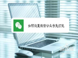 我来说说怎么设置微信公众号免打扰。