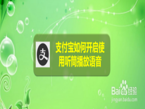 我来说说支付宝怎么开启使用听筒播放语音。