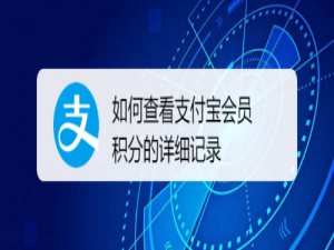 我来说说怎么查看支付宝会员积分详细记录。