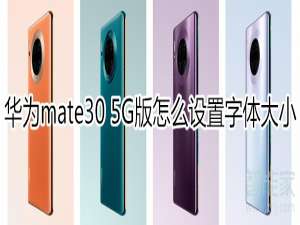 我来说说mate305G版如何设置字体大小。