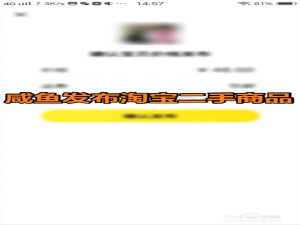 我来说说咸鱼如何发布淘宝转卖二手商品赚钱。