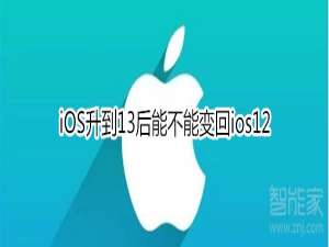 我来说说iOS升到13后可以变回ios12吗。