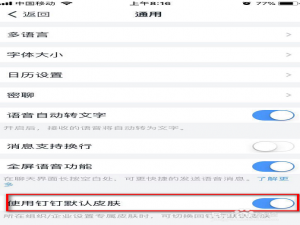 我来说说怎么使用钉钉默认皮肤。