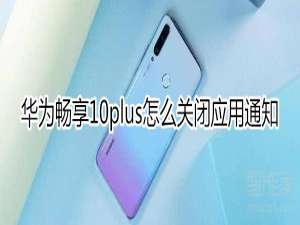 我来说说华为畅享10plus如何关闭应用通知。