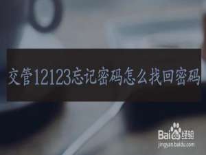 我来说说交管12123忘记密码怎么办。