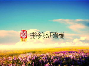 我来说说拼多多店铺在哪开通。