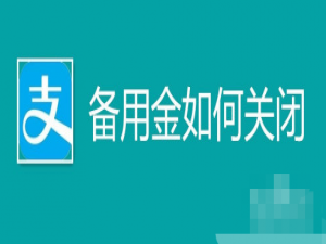 我来说说支付宝备用金怎样关闭。