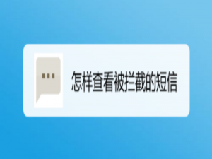 我来说说被拦截短信怎样查看。
