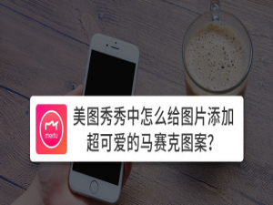 我来说说美图秀秀怎么添加可爱马赛克。