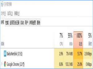 小编教你Win10系统下baidunetdisk进程占用磁盘100%怎么解决