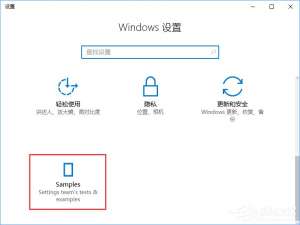 小编教你Win10创意者如何开启隐藏的“Samples”设置项