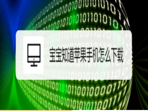 小编教你宝宝知道苹果手机如何下载。