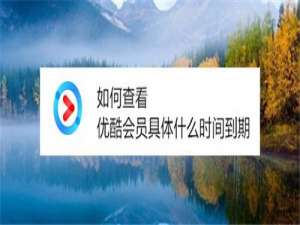 小编教你怎么查看优酷会员什么时间到期。