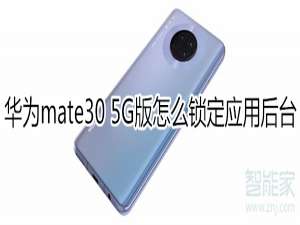 小编教你华为mate30 5G版如何锁定应用后台。