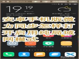 小编教你微力同步APP上怎么启用纯局域网模式。