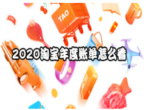 小编教你2020淘宝年度账单在哪看。