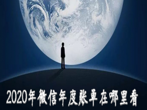 小编教你微信2020年度账单怎么看。