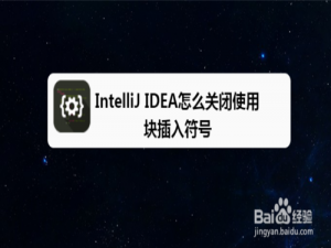 小编教你IntelliJ IDEA如何关闭使用块插入符号。